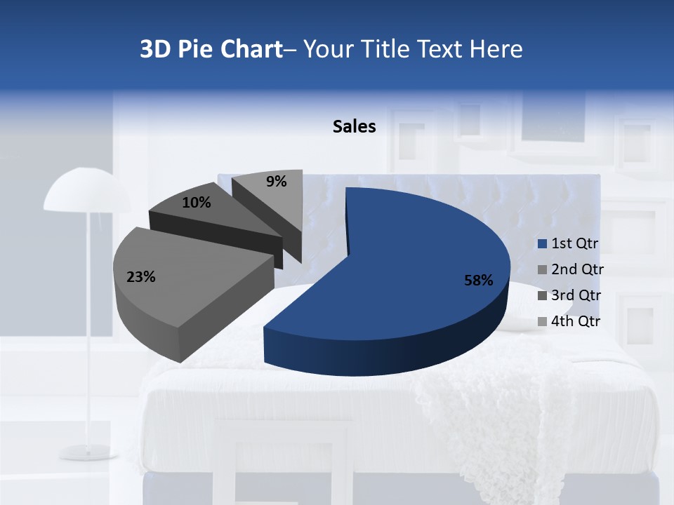 Headboard Apartment Wall PowerPoint Template