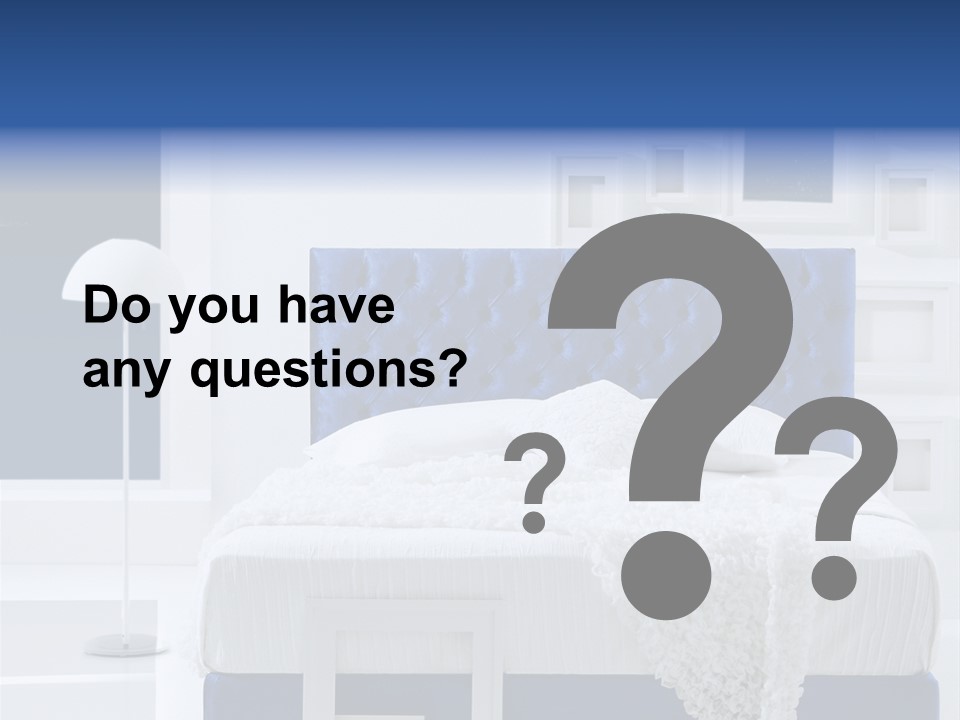 Headboard Apartment Wall PowerPoint Template