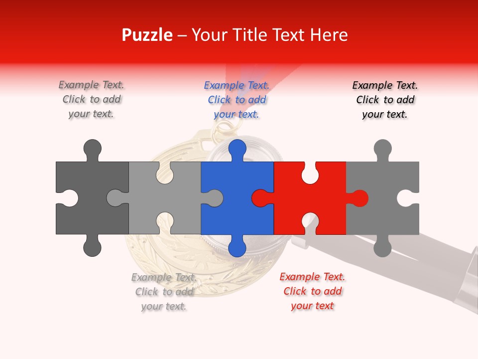 Macro Examination Gold PowerPoint Template