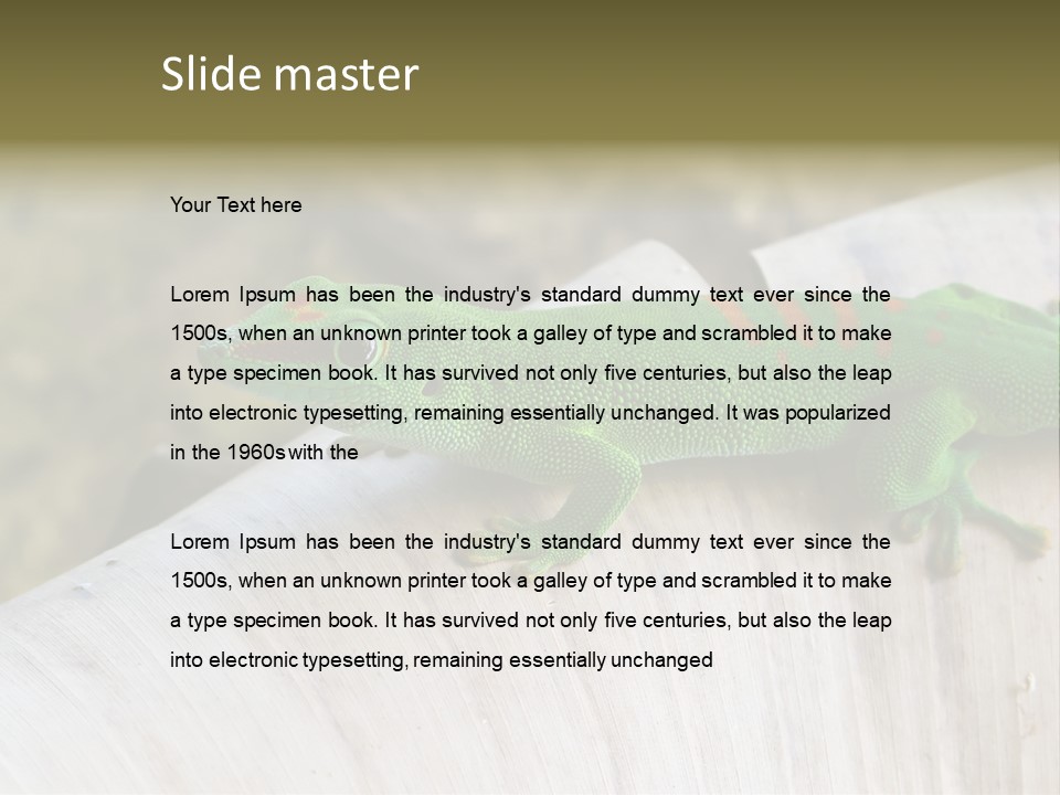 Wilderness Bright Sitting PowerPoint Template