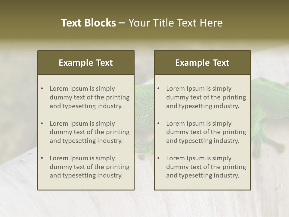 Wilderness Bright Sitting PowerPoint Template