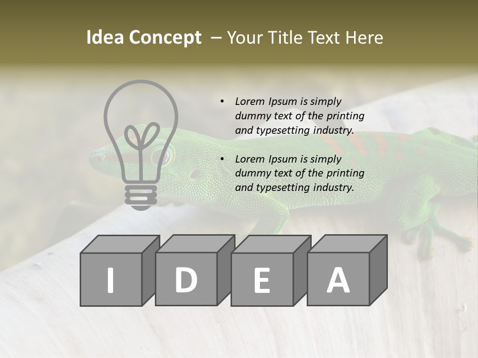 Wilderness Bright Sitting PowerPoint Template