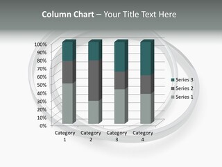 A Group Of Silver Rings On A White Background PowerPoint Template