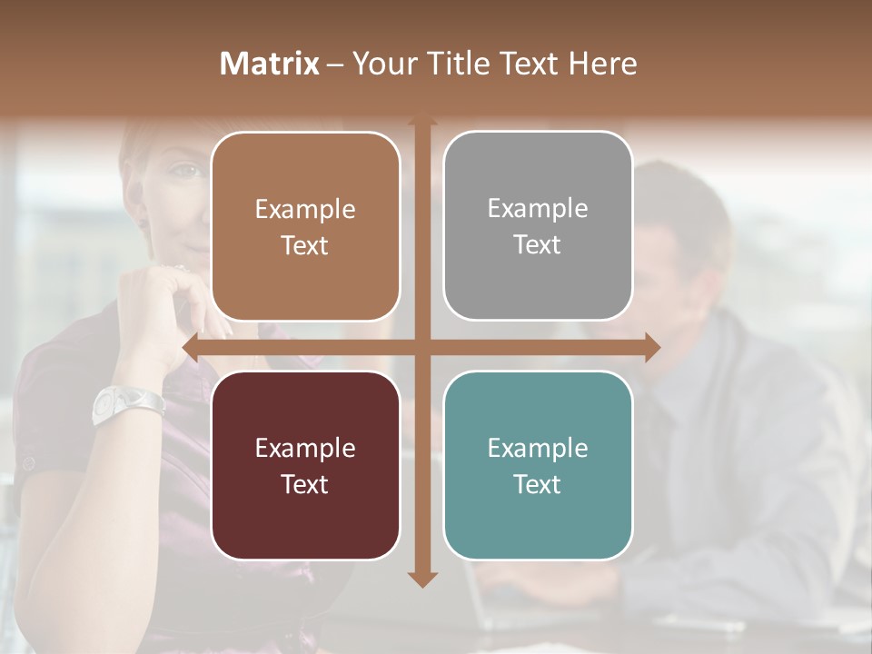 Appealing Blond Businessman PowerPoint Template