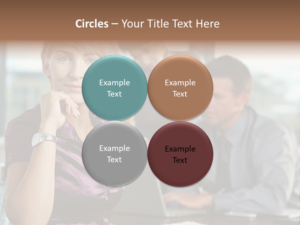 Appealing Blond Businessman PowerPoint Template