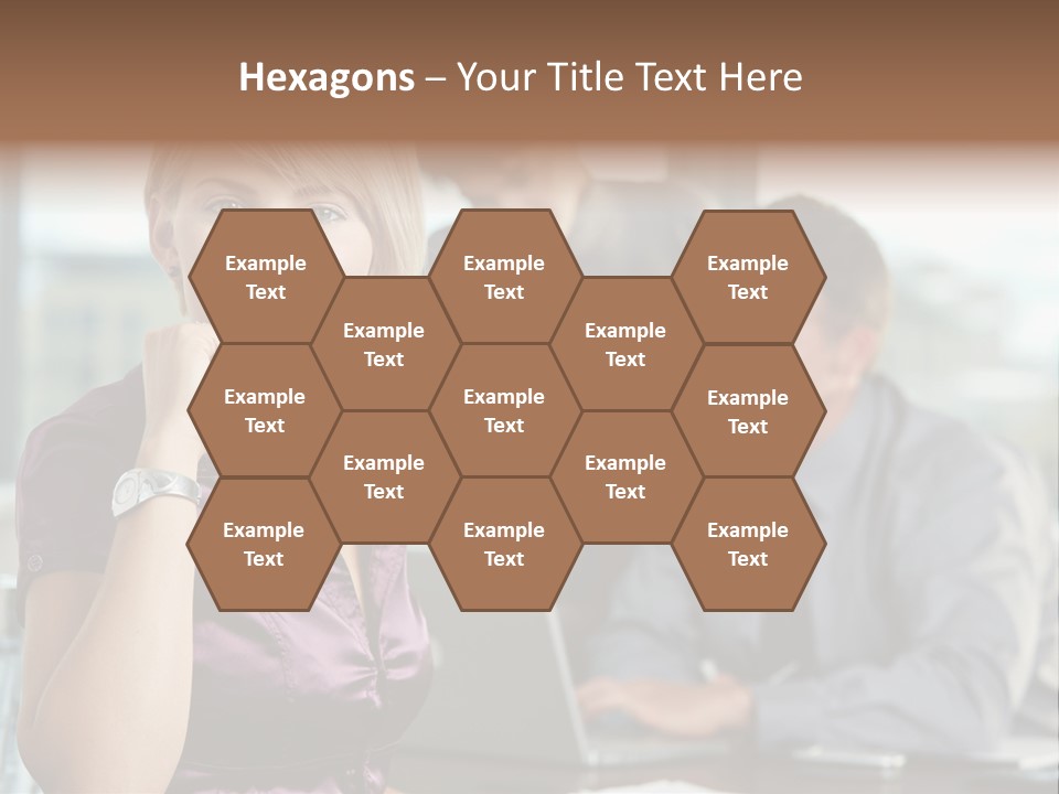 Appealing Blond Businessman PowerPoint Template