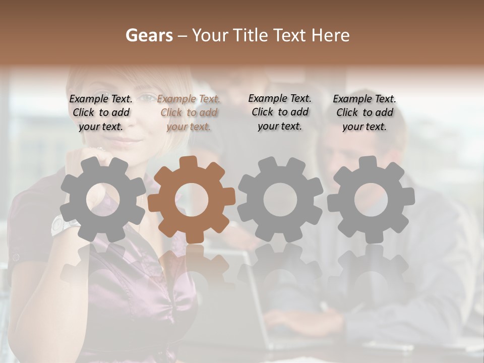 Appealing Blond Businessman PowerPoint Template