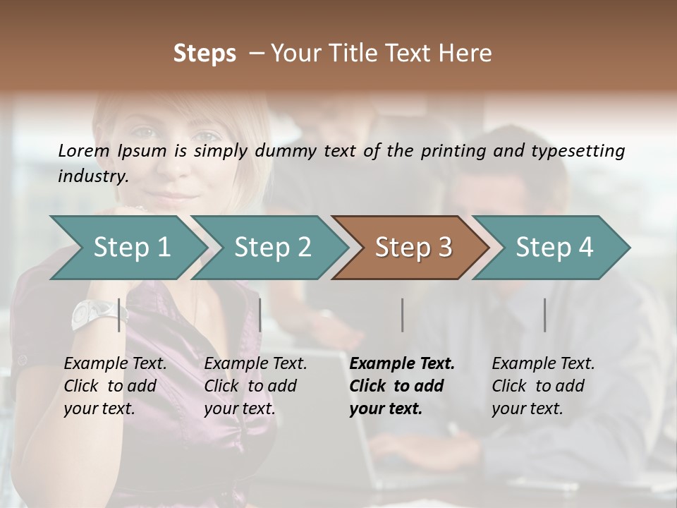 Appealing Blond Businessman PowerPoint Template