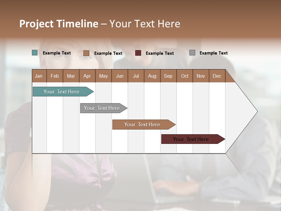 Appealing Blond Businessman PowerPoint Template