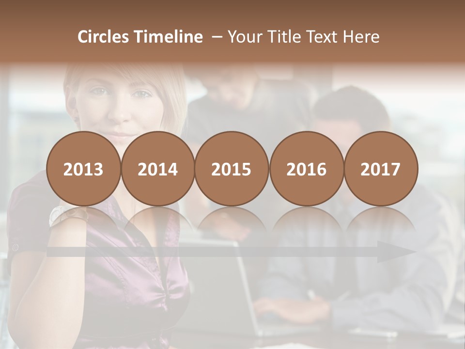 Appealing Blond Businessman PowerPoint Template