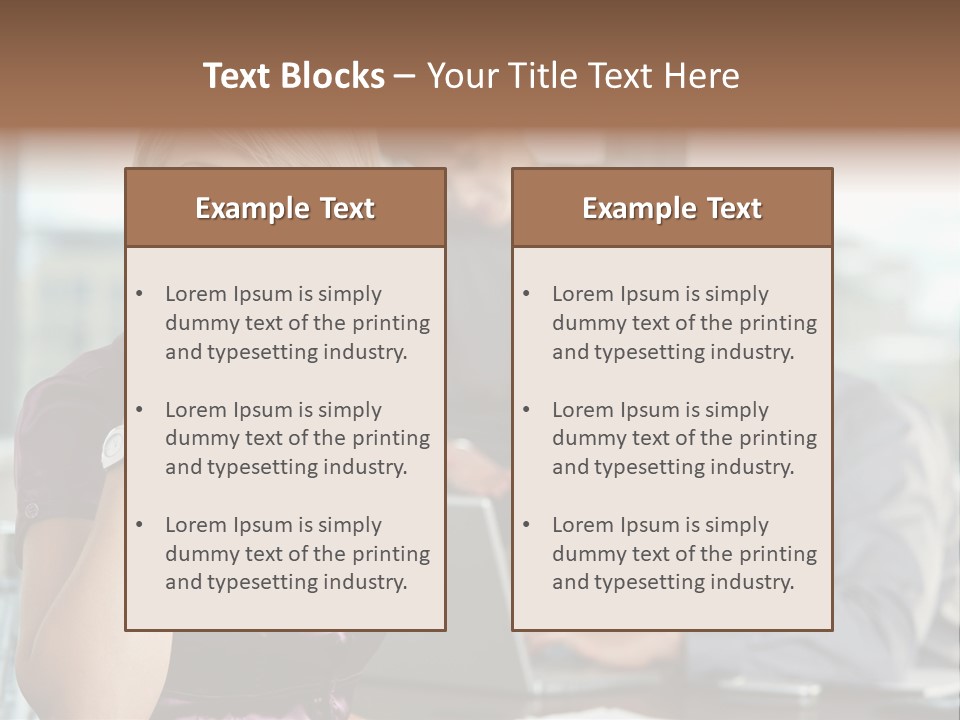 Appealing Blond Businessman PowerPoint Template