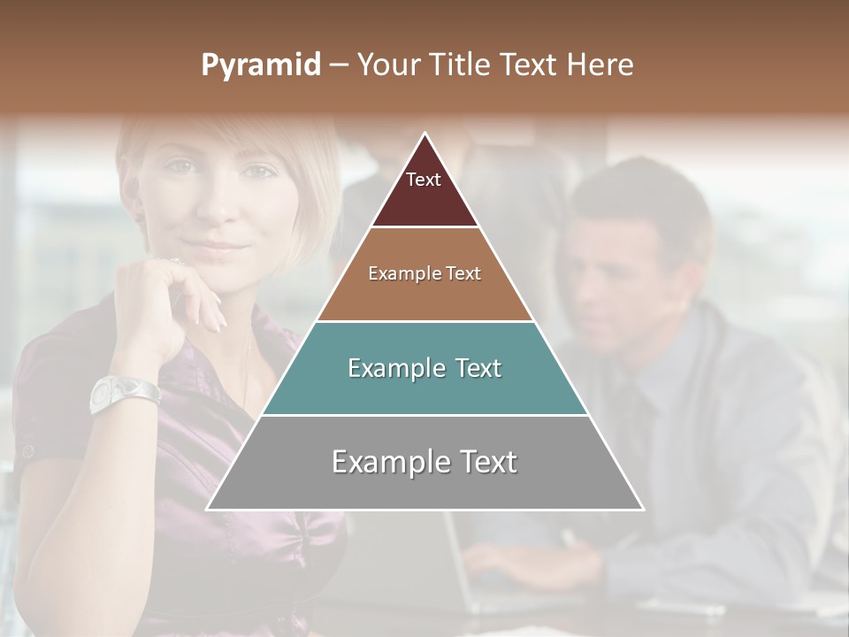 Appealing Blond Businessman PowerPoint Template