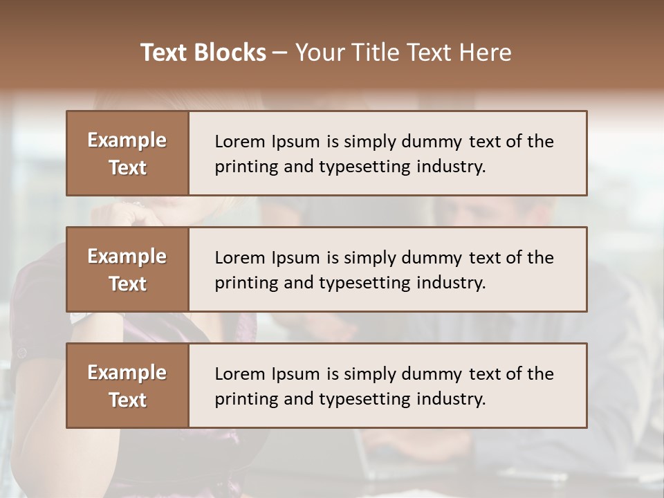 Appealing Blond Businessman PowerPoint Template