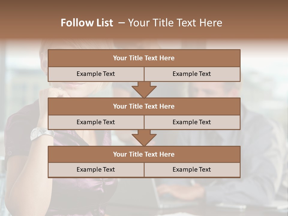 Appealing Blond Businessman PowerPoint Template