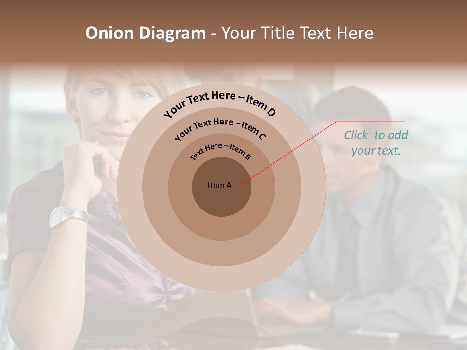 Appealing Blond Businessman PowerPoint Template