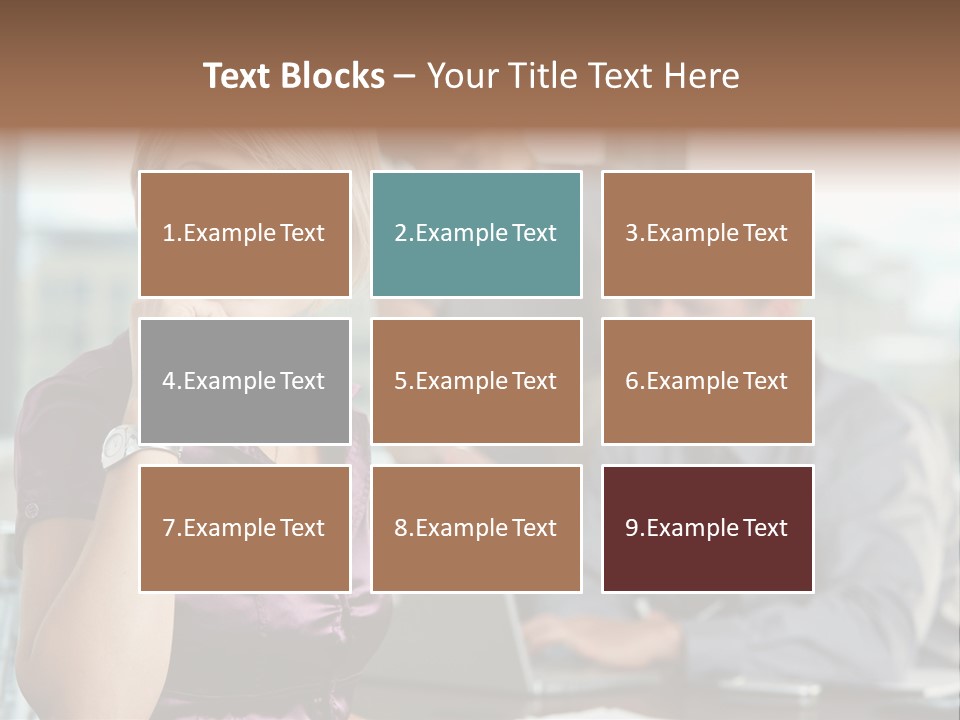 Appealing Blond Businessman PowerPoint Template