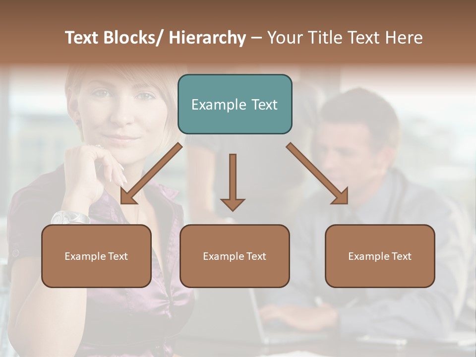 Appealing Blond Businessman PowerPoint Template