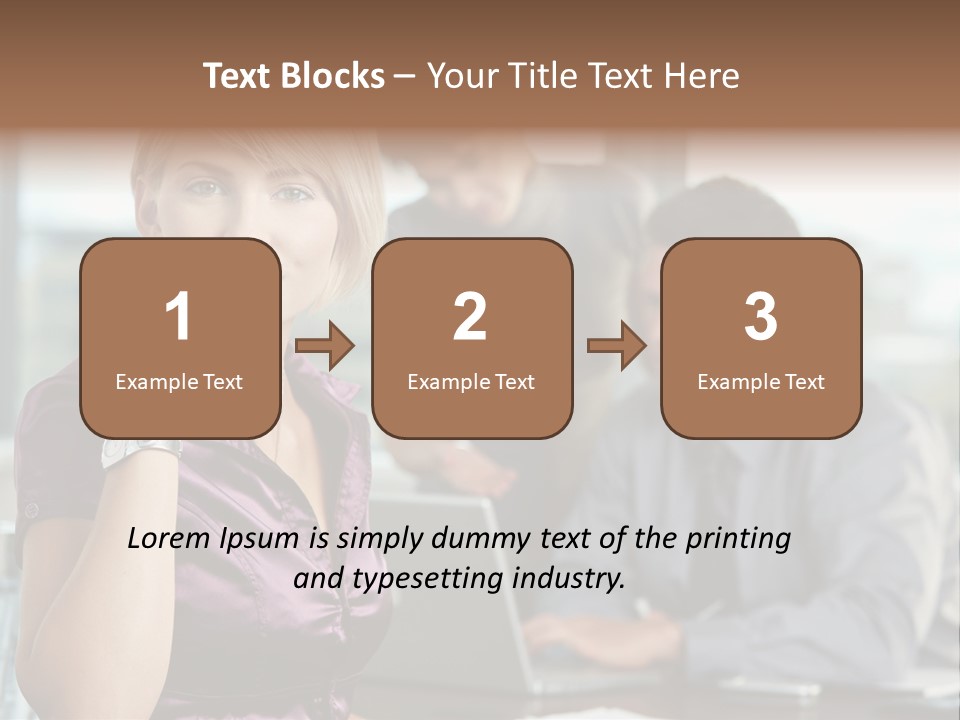 Appealing Blond Businessman PowerPoint Template