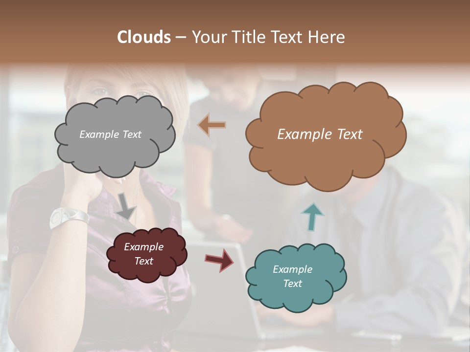 Appealing Blond Businessman PowerPoint Template