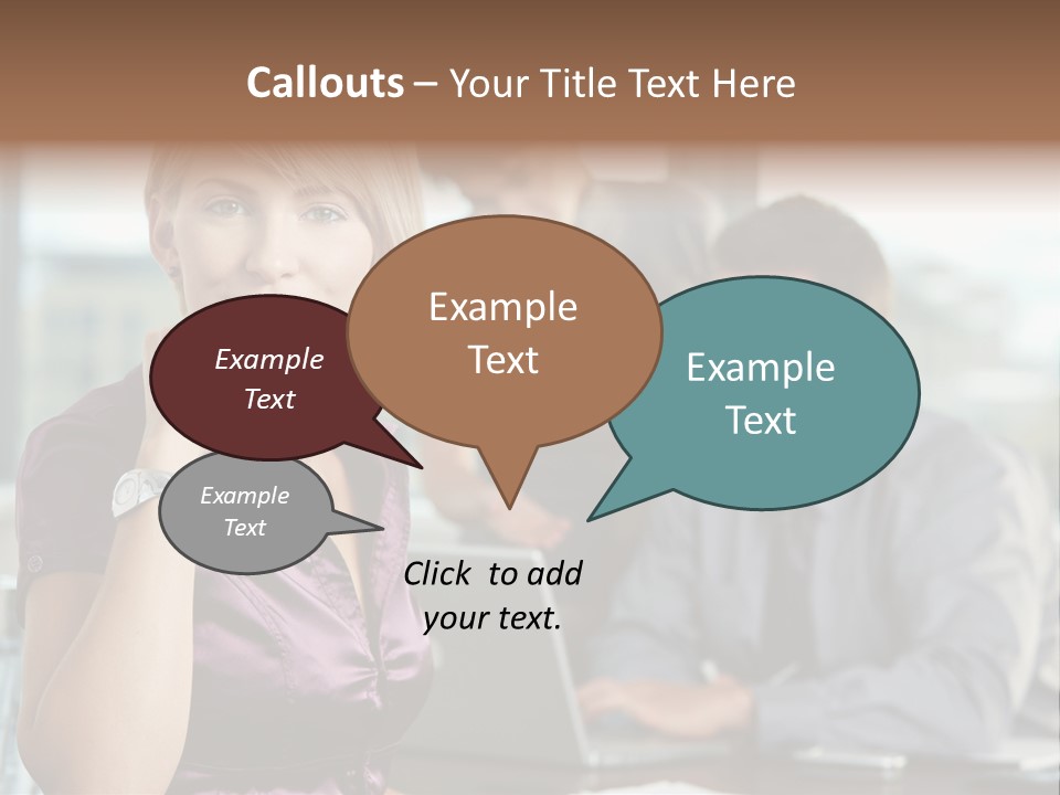 Appealing Blond Businessman PowerPoint Template