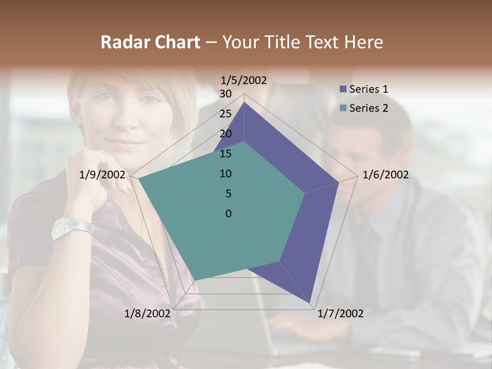 Appealing Blond Businessman PowerPoint Template