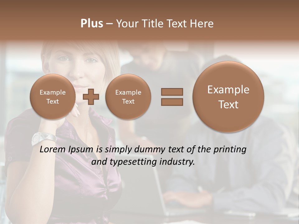 Appealing Blond Businessman PowerPoint Template