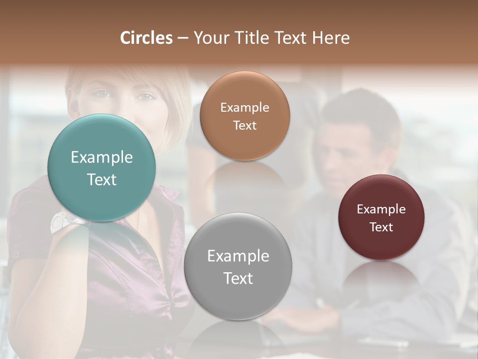 Appealing Blond Businessman PowerPoint Template