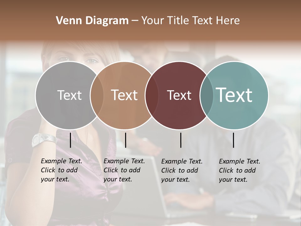 Appealing Blond Businessman PowerPoint Template