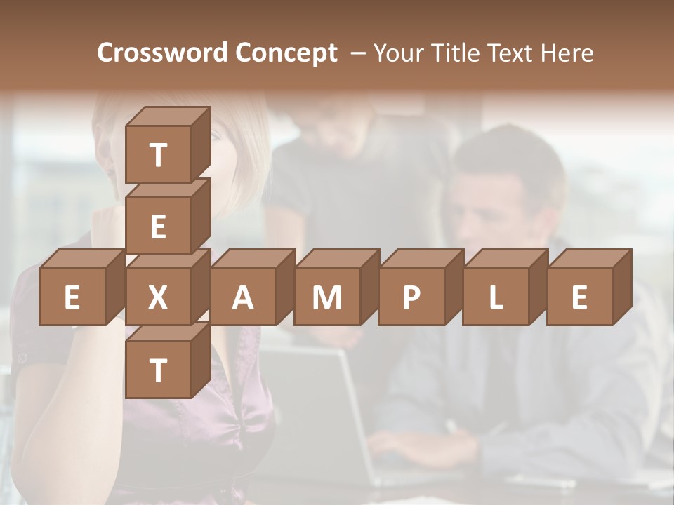 Appealing Blond Businessman PowerPoint Template