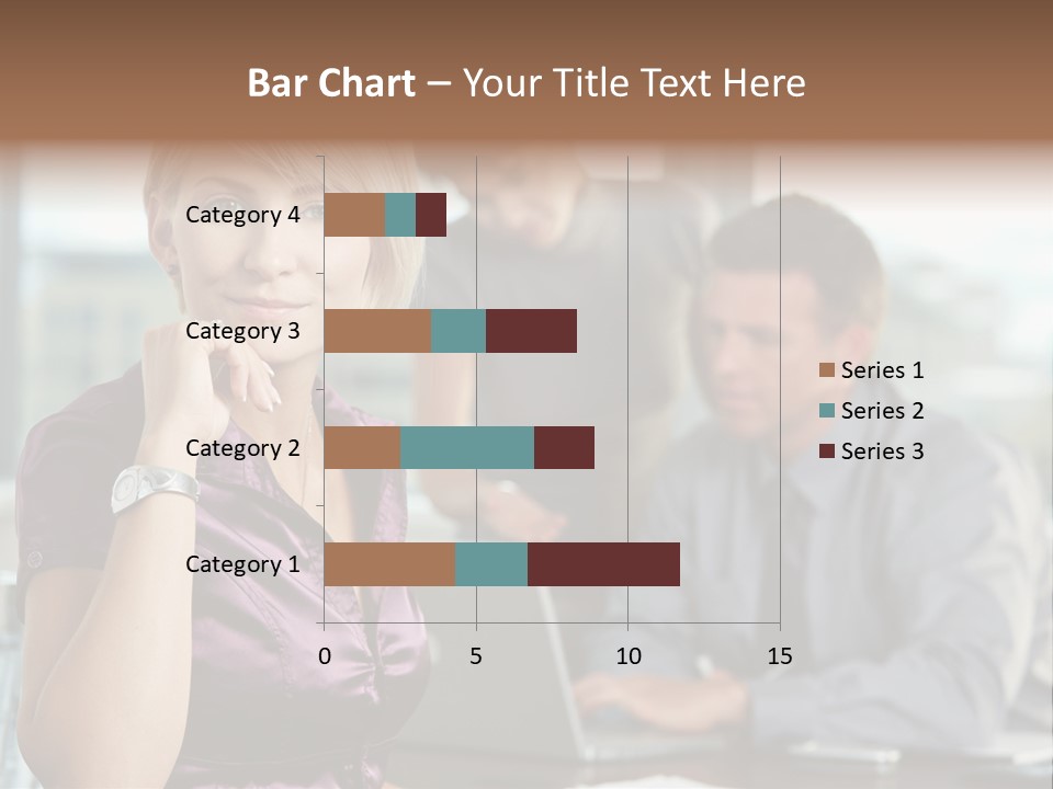 Appealing Blond Businessman PowerPoint Template