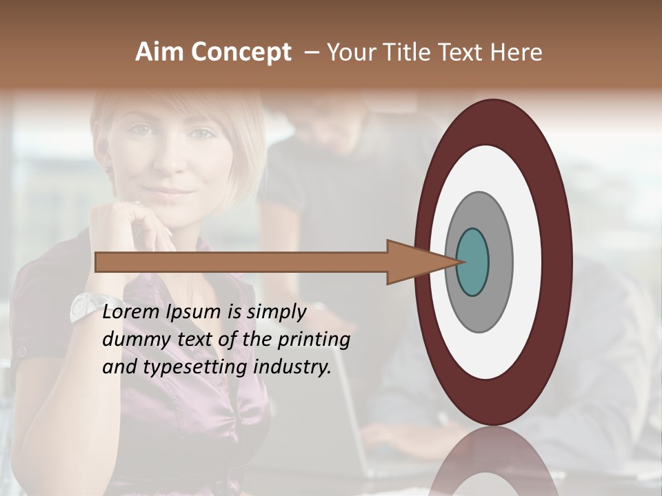 Appealing Blond Businessman PowerPoint Template