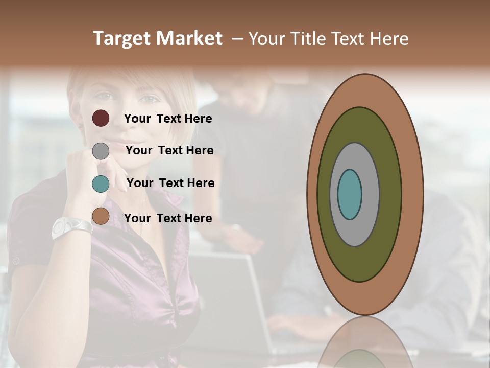 Appealing Blond Businessman PowerPoint Template