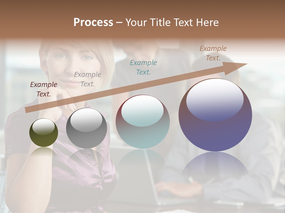 Appealing Blond Businessman PowerPoint Template