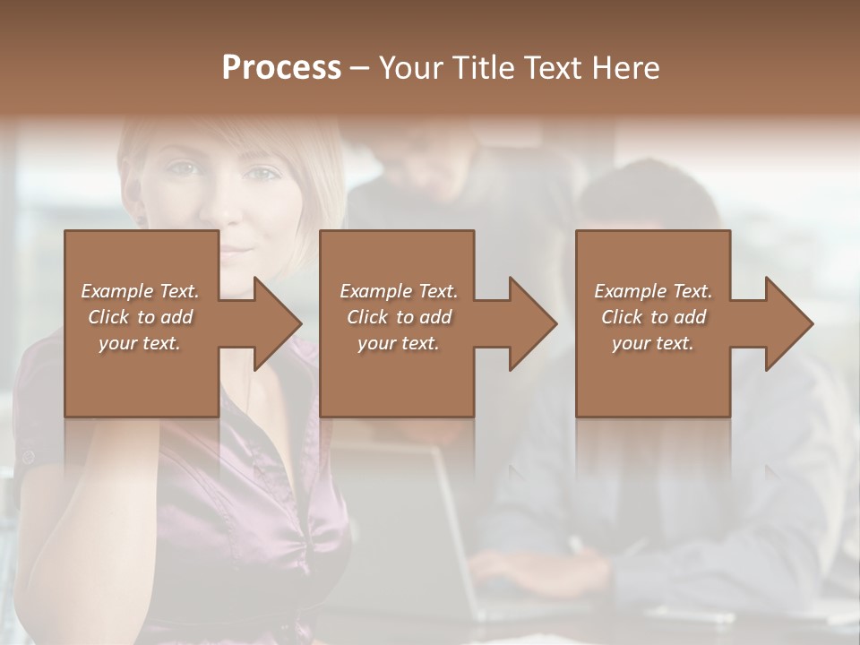 Appealing Blond Businessman PowerPoint Template