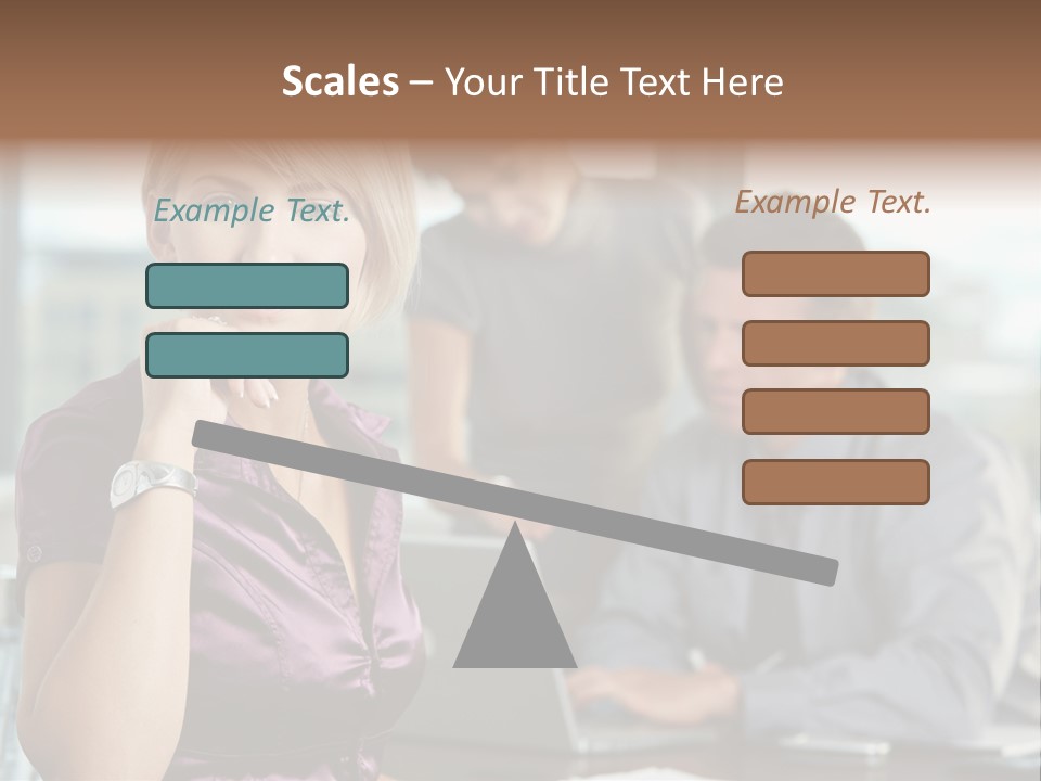 Appealing Blond Businessman PowerPoint Template