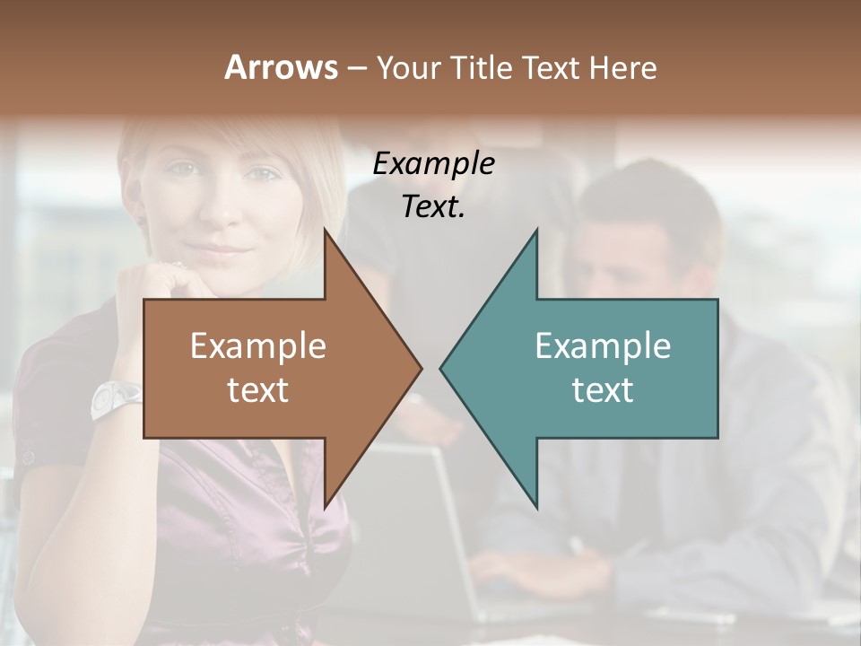 Appealing Blond Businessman PowerPoint Template