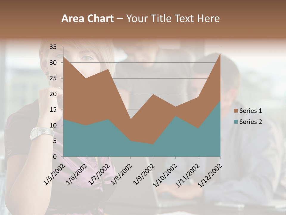 Appealing Blond Businessman PowerPoint Template