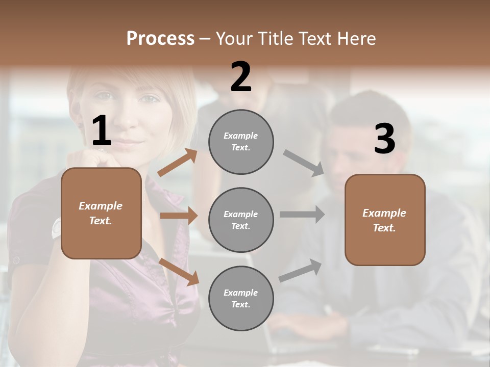 Appealing Blond Businessman PowerPoint Template