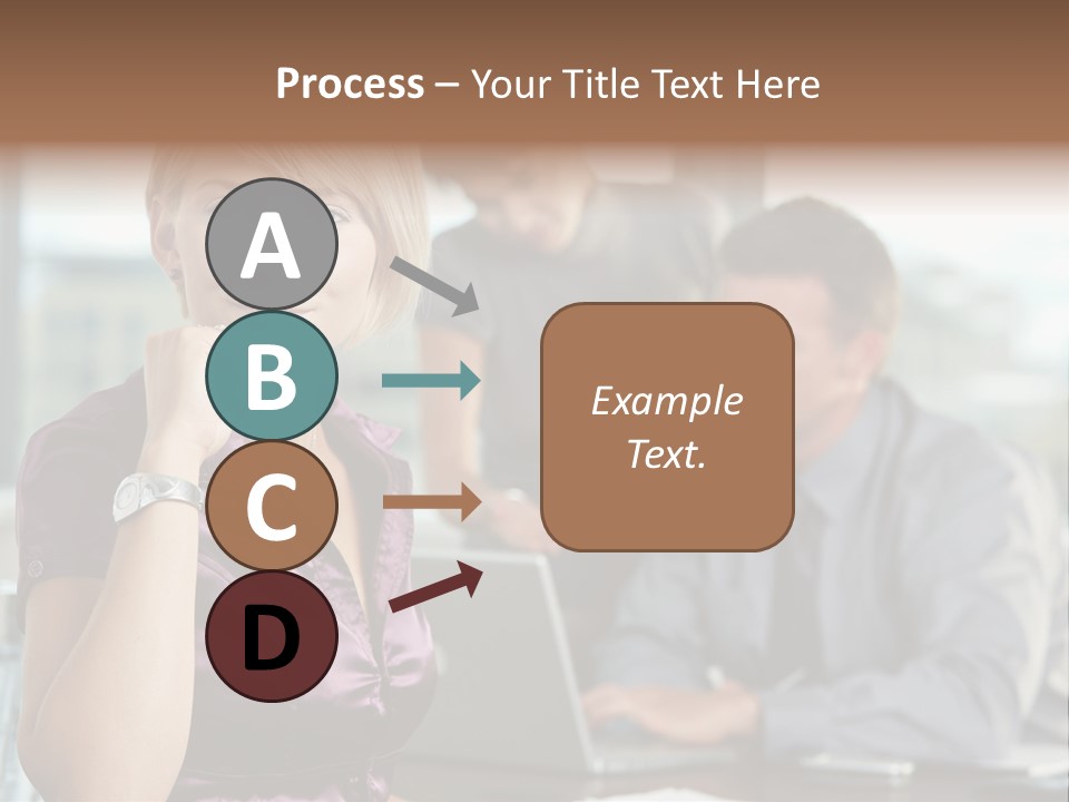 Appealing Blond Businessman PowerPoint Template