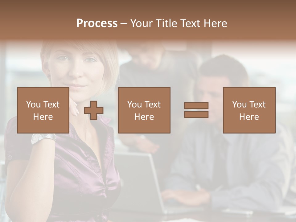 Appealing Blond Businessman PowerPoint Template