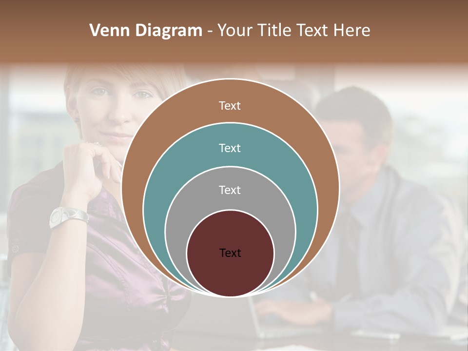 Appealing Blond Businessman PowerPoint Template