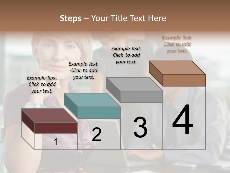 Appealing Blond Businessman PowerPoint Template