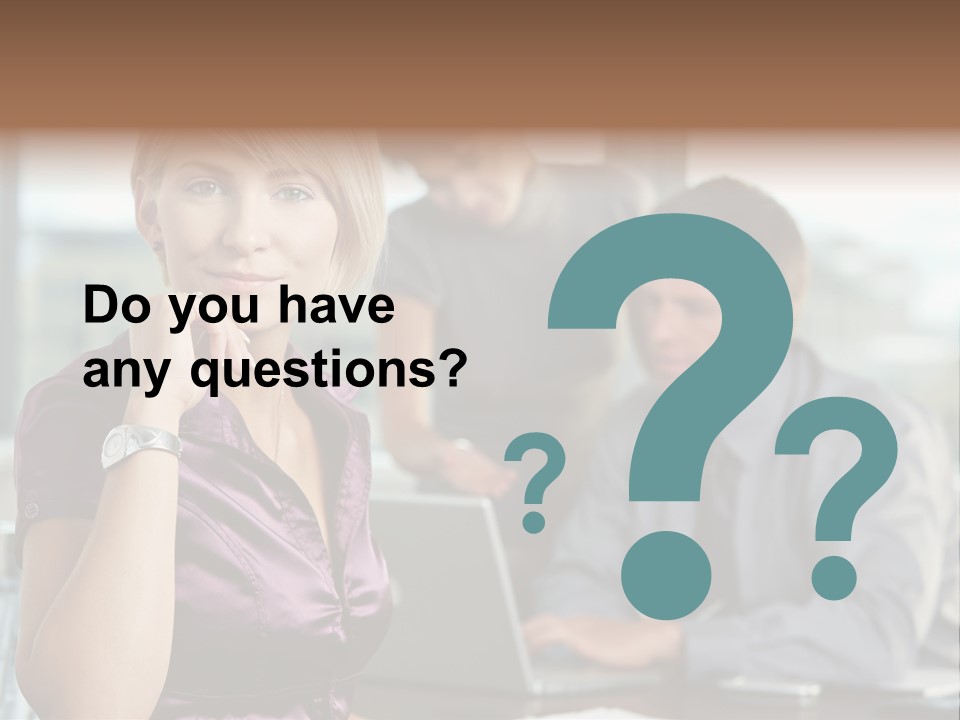 Appealing Blond Businessman PowerPoint Template