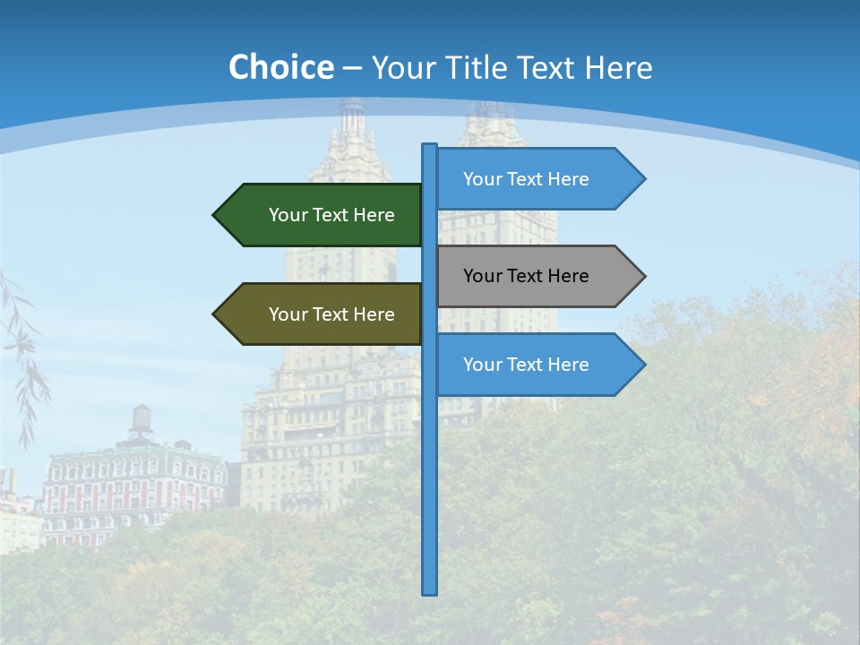 Autumn City Outdoors PowerPoint Template