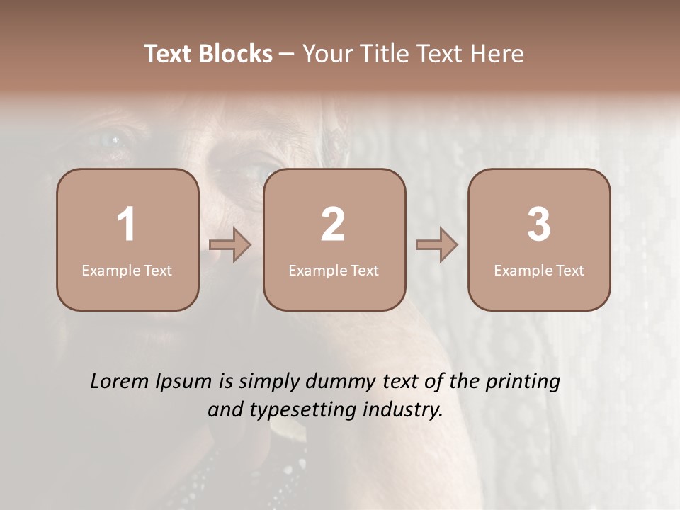 Elder Window Alone PowerPoint Template