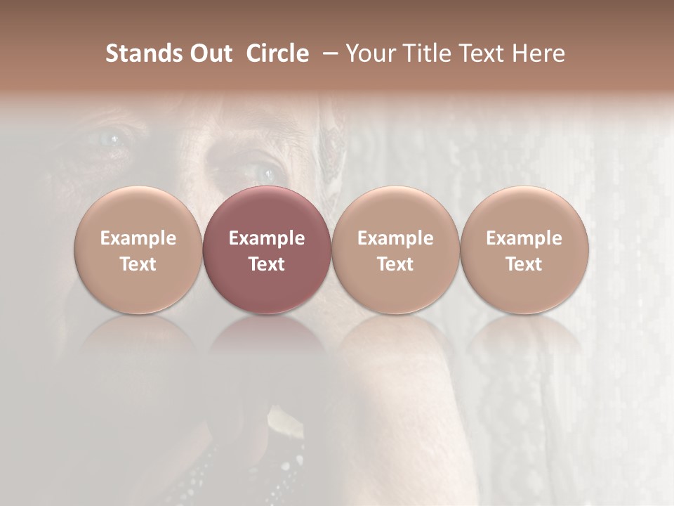 Elder Window Alone PowerPoint Template