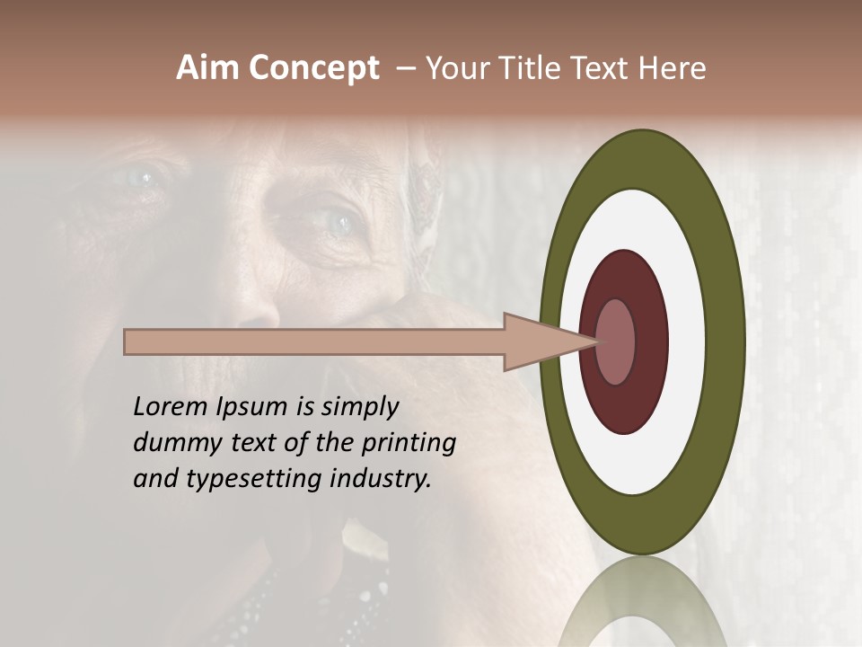 Elder Window Alone PowerPoint Template