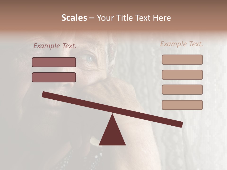 Elder Window Alone PowerPoint Template