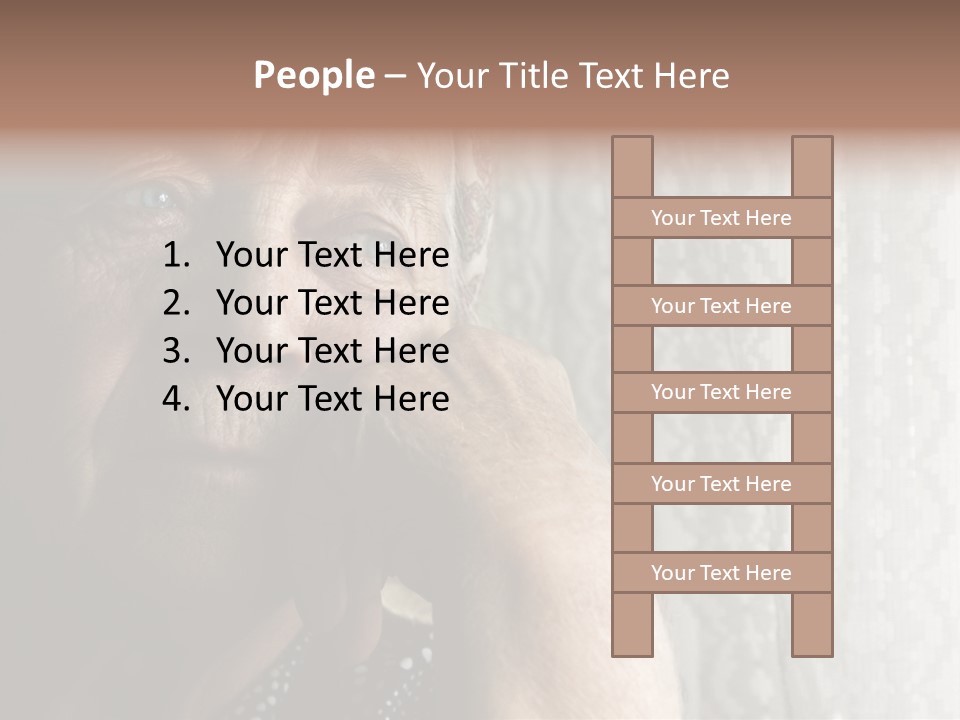 Elder Window Alone PowerPoint Template