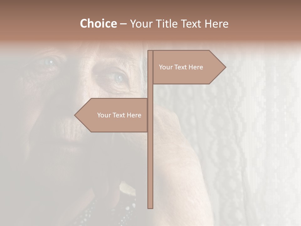 Elder Window Alone PowerPoint Template